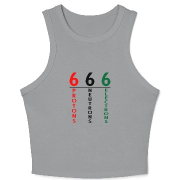 Discover Esoteric 666 Protons Neutrons Electrons - Esoteric - Crop Tank Top
