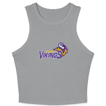 Discover Minnesota Vikingss Logo 3D Crop Tank Top