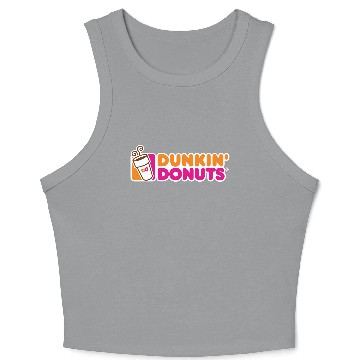 Discover Dunkin Donuts-Logo Crop Tank Top