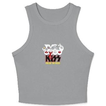 Discover Kiss Band Crop Tank Top