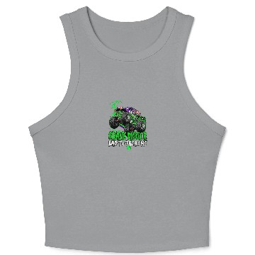 Discover Grave Digger Bad Tot The Bone Crop Tank Top