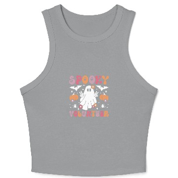 Discover Spooky Volunteer Halloween Voluntary Worker 2 Crop Tank Top