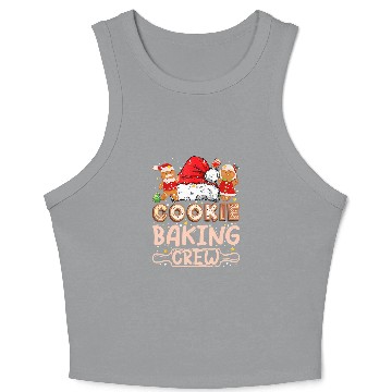 Discover Cookie Baking Crew Christmas Cookie Baking Team Tester 33 Crop Tank Top