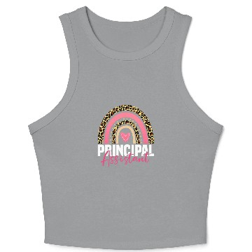 Discover Assistant Principal Rainbow Job Title School Worker Rainbow Crop Tank Top