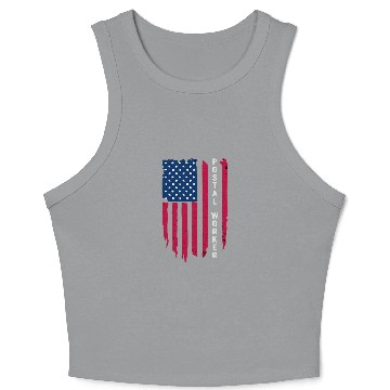 Discover Proud Postal Worker Postmaster US Post Service Memorial Day Crop Tank Top