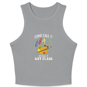 Discover Art School Teacher Gift Art Class Crop Tank Top