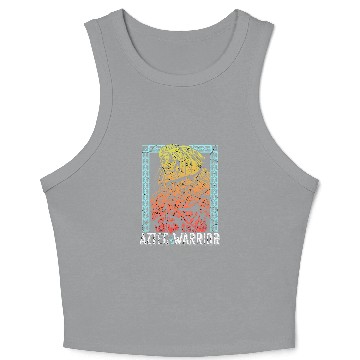 Discover Aztec Warrior King Mexican Native Art Maya Mayans 3 Crop Tank Top