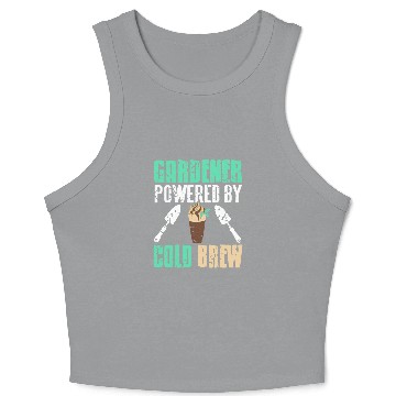Discover Gardener Powered By Cold Brew Cool vintages Present Gift Crop Tank Top