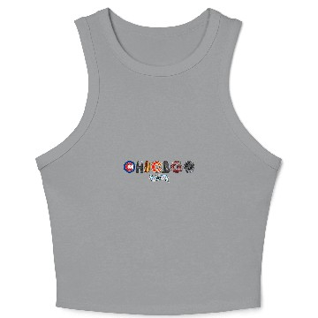 Discover Chicago Illinois The Windy City Crop Tank Top