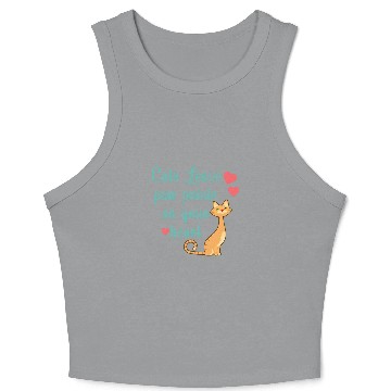 Discover Cats Leave Paw Prints Crop Tank Top