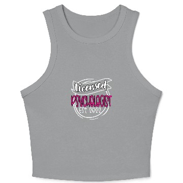 Discover Licensed Psychologist Congratulations Crop Tank Top