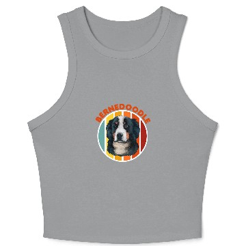 Discover Bernedoodle Dog Lover Graphic Crop Tank Top