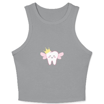 Discover Dental Assistent Royal Molar with Angel Wings Crop Tank Top