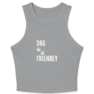 Discover Dog Friendly with Paw Prints Crop Tank Top