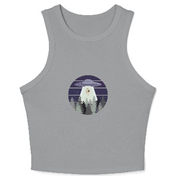 Discover bee hive abduction by uap 2ufo 2alien art Crop Tank Top