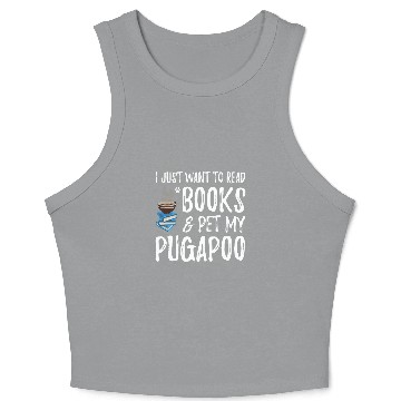 Discover Reading Book Foxhound Avid Book Reader Funny Dog Mom Gift Reader Crop Tank Top