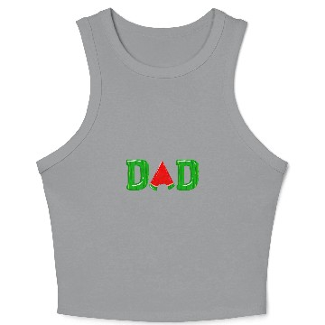 Discover Cool Dad Watermelon Funny Daddy Fruit Eater Melon Fan Gift Crop Tank Top