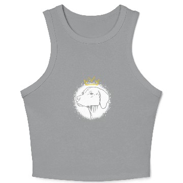 Discover English Foxhound with Crown Crop Tank Top