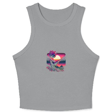 Discover Retro Aesthetic Tulip Crop Tank Top