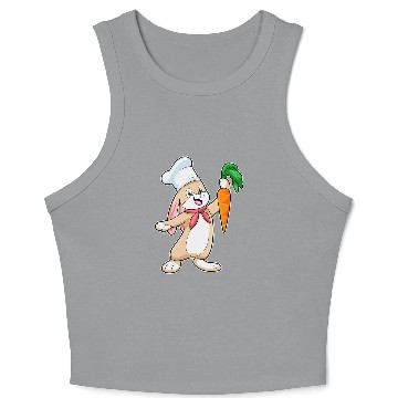 Discover Rabbits Cook Chef hat Carrot Crop Tank Top