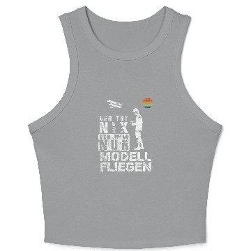 Discover Evolution Model Flight Retro vintages Model Aeroplane Drone Crop Tank Top