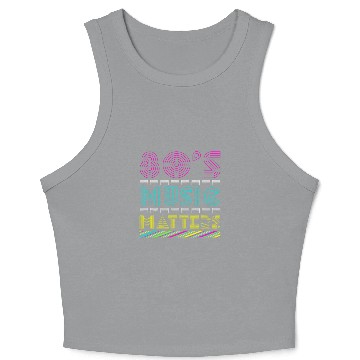 Discover 80s Music Matter Crop Tank Top
