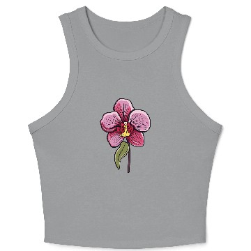 Discover Florist Orchids Flower Lover Gardener Crop Tank Top