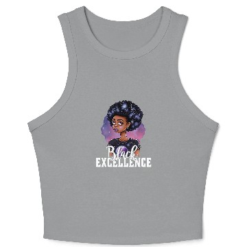 Discover Black Excellence African Pride Black History Month 2 Crop Tank Top