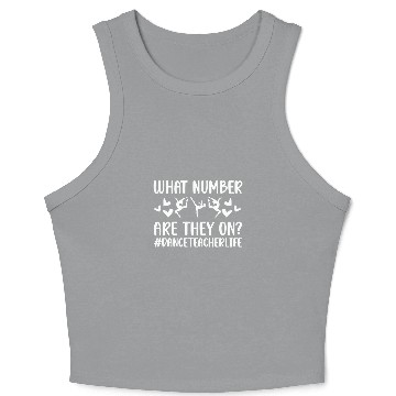 Discover Dance Teacher Life Dancing Teacher Dance Instructor Crop Tank Top