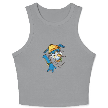 Discover Rabbits Funny Casual Carrot Rabbit Crop Tank Top