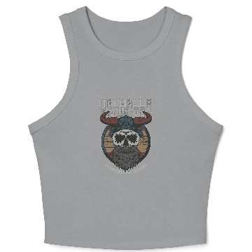 Discover Valhalla Awaits Scandinavian Vikings Crop Tank Top