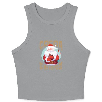 Discover Hot Cocoa CoPilot Santa Chocolate Lover Crop Tank Top