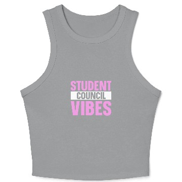 Discover Student Council Vibes 1 Crop Tank Top