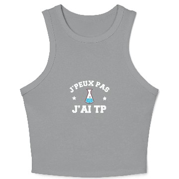 Discover JPeux Pas Jai TP University Practical Work Student Crop Tank Top