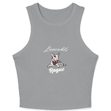 Discover Loveable Rogue Bull Terrier 359 Crop Tank Top
