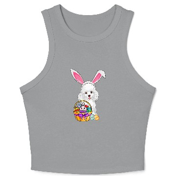 Discover Poodles Easter Egg Funny Poodle Easter Poodle dog Crop Tank Top