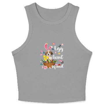 Discover Kooikerhondje Happy Easter Day Easter Colorful Egg Hunt Crop Tank Top