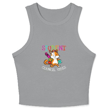 Discover Student Council Vibes 9 Crop Tank Top