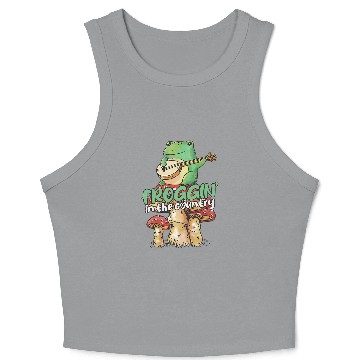 Discover Frog Toad Mushroom Cottagecore Crop Tank Top