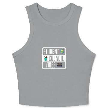 Discover Student Council Vibes 12 Crop Tank Top