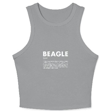 Discover Dog Beagle Definition Crop Tank Top