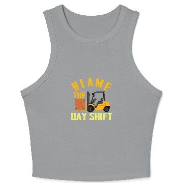 Discover Forklift Driver Forklift Operator Warehouse Worker Clerk Fun Crop Tank Top