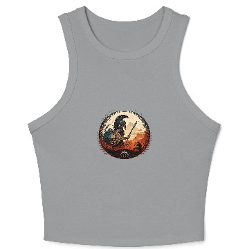 Discover Greek Warrior Gladiator Sparta Gladiator Helmet Spartan Crop Tank Top