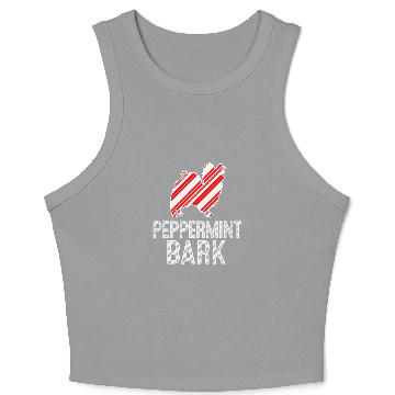 Discover Papillon Pet Peppermint Bark Christmas Crop Tank Top