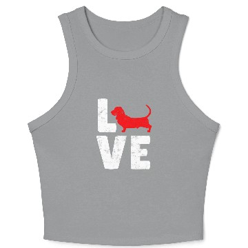 Discover Basset Hound Pet 18 Crop Tank Top