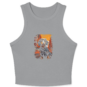 Discover Dachshund Pet in Manhattan Crop Tank Top