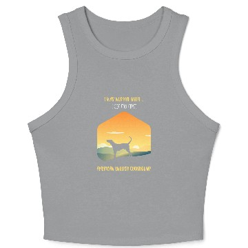 Discover Coonhound Pet I Was Normal Until I Got My First American Crop Tank Top