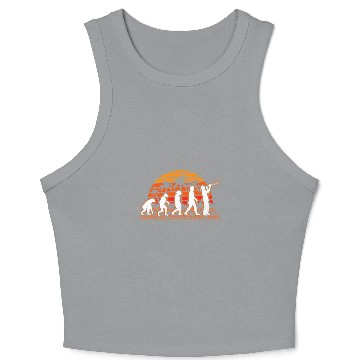 Discover Funny trombones Evolution Retro trombones Player Trombonist6 Crop Tank Top
