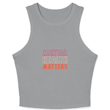 Discover Mental Health Matters Psych nurses Crop Tank Top