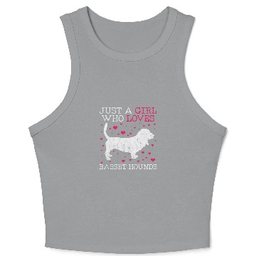 Discover Basset Hound Pet 43 Crop Tank Top